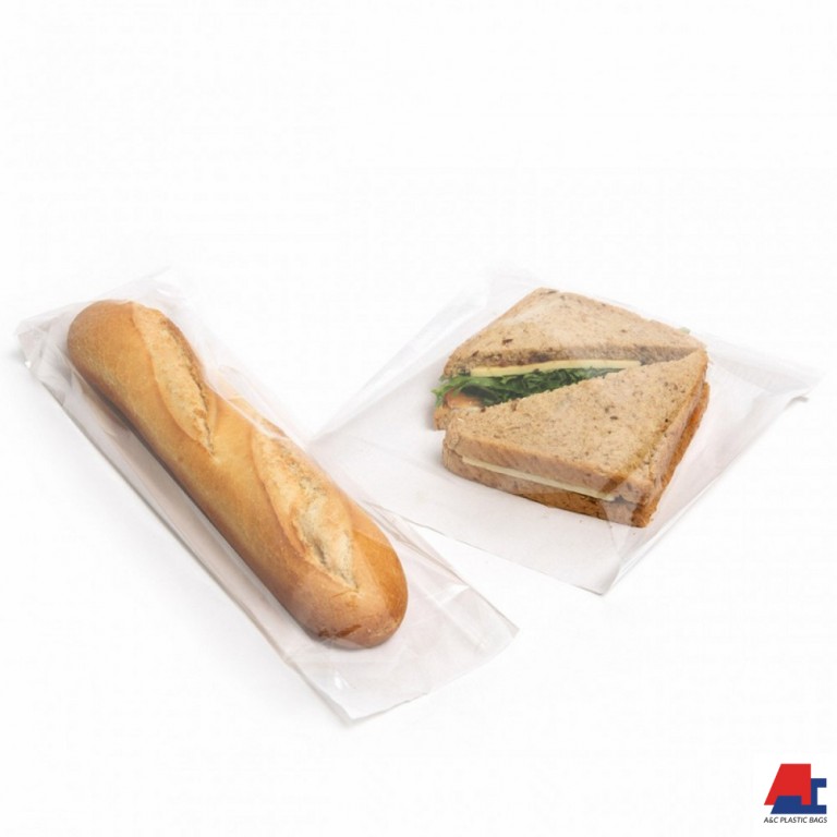 Clear Virgin HDPE Flat Plastic Bag Food Plastic Bag